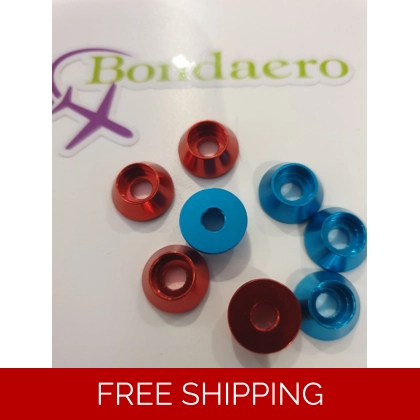 M4 anodised aluminium cone washer